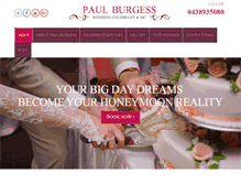 Tablet Screenshot of paulburgess.com.au